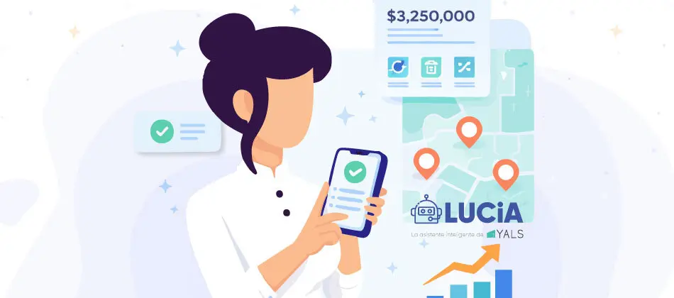 Persona registrándose en Yals para usar LUCiA, agente inmobiliario inteligente en WhatsApp