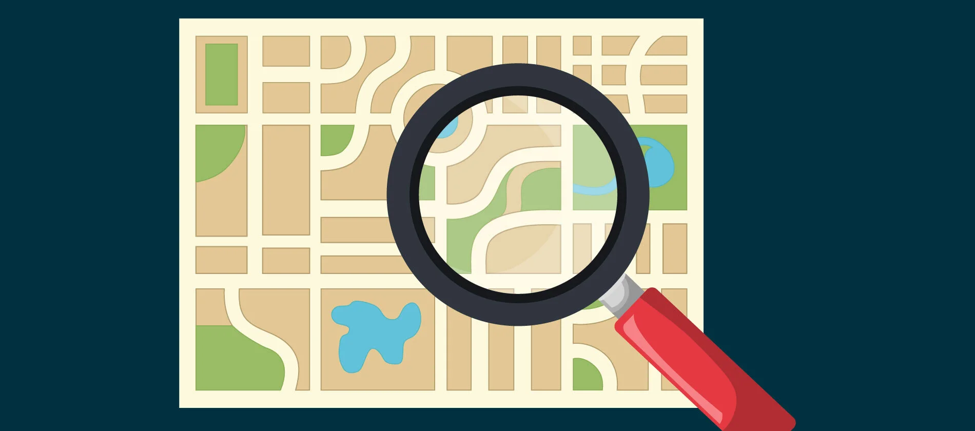 Mapa de colonias en México con código postal como referencia geográfica